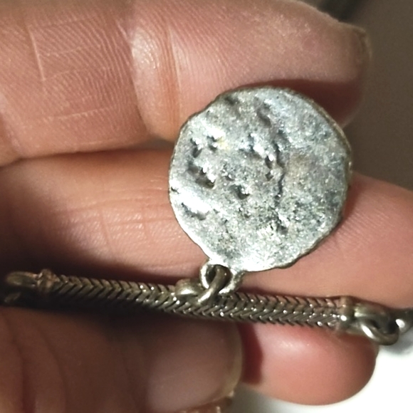 LUCKY BRAND SILVER-TONE HAMMERED DISC 32" NECKLACE - Picture 8 of 8